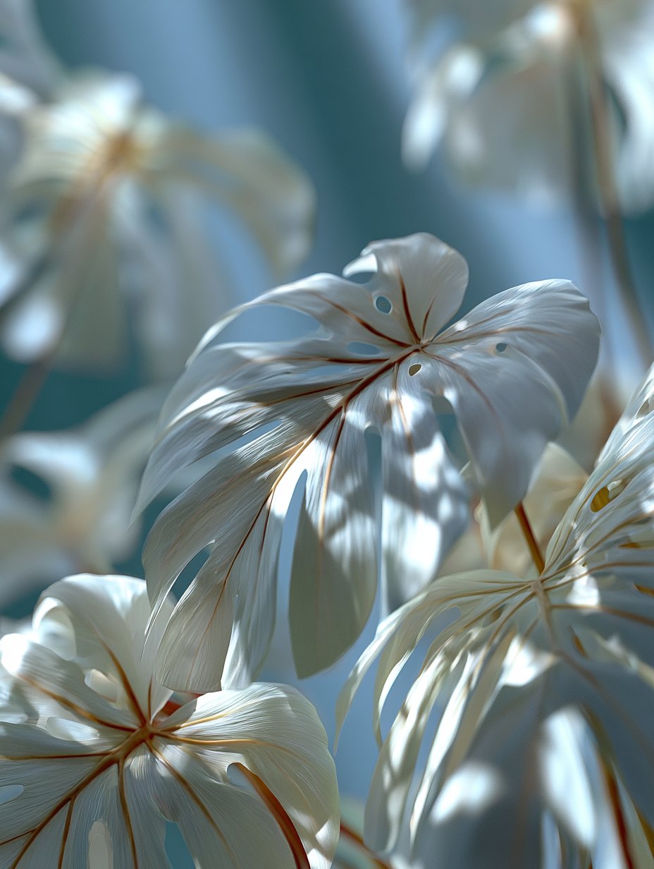 Ethereal botanical backdrop